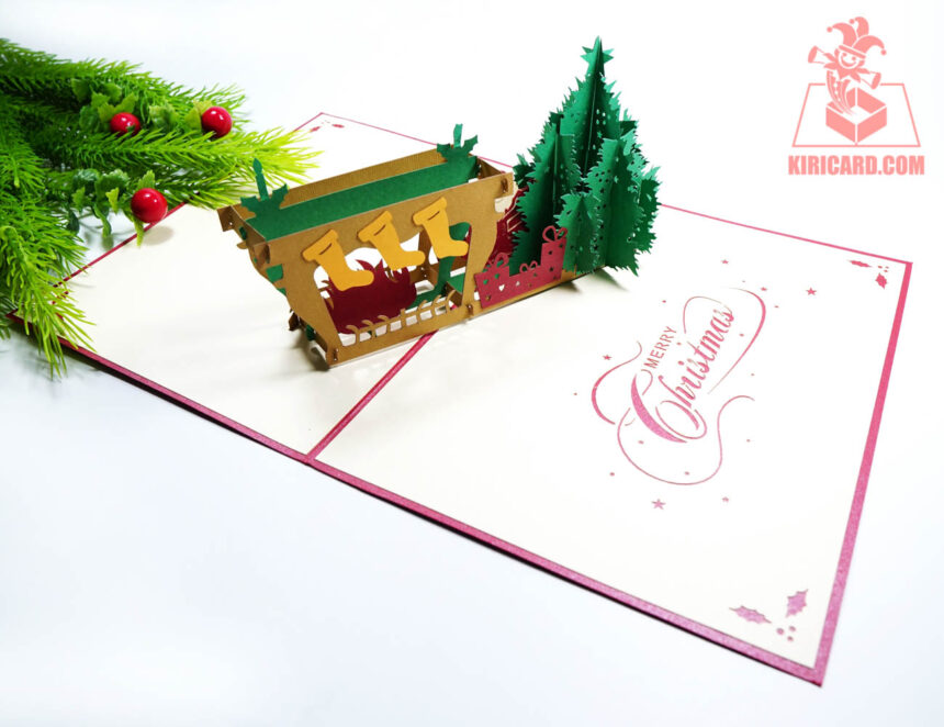 Santa Claus 2 Pop Up Card Kiricard