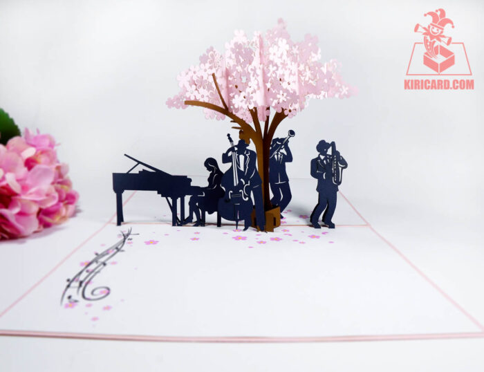 musical-band-under-cherry-blossom-tree-pop-up-card-03