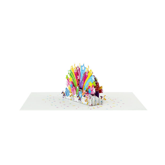 Deluxe Happy Birthday Pop Up Card Red - Image 6