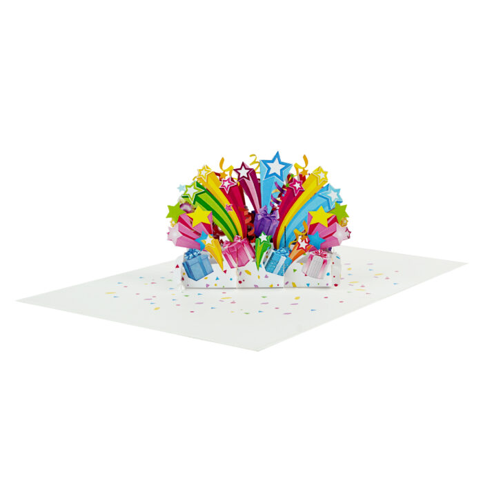 Deluxe Happy Birthday Pop Up Card Red - Image 7