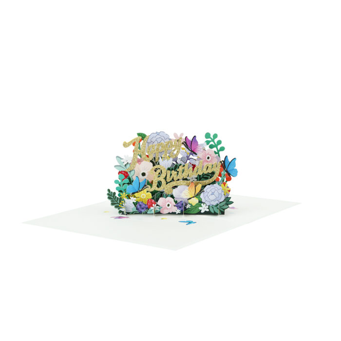 Deluxe Happy Birthday Flower Pop Up Card - Image 6