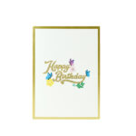 Deluxe Happy Birthday Flower Pop Up Card - Image 3