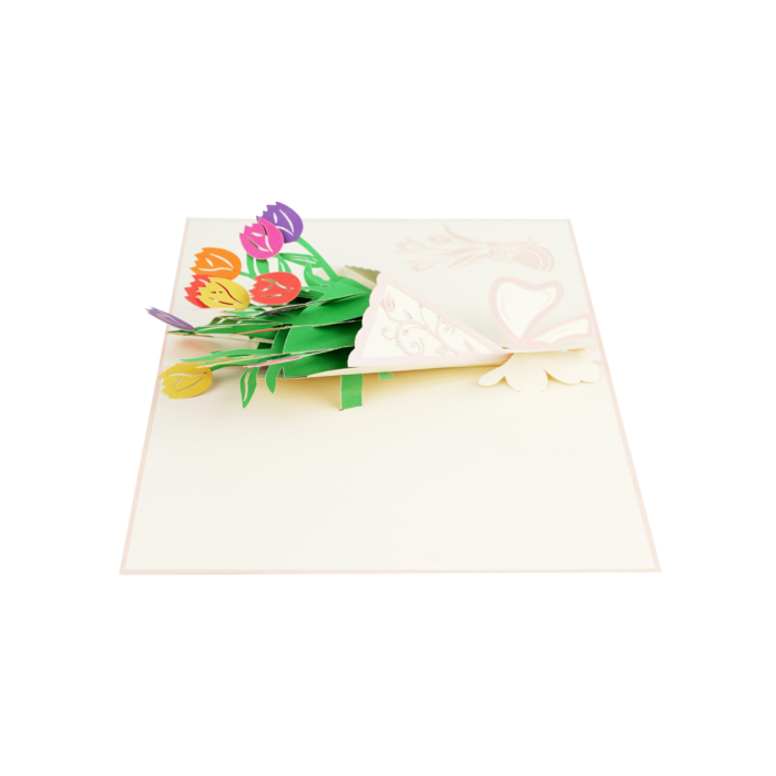 Tulips Bunch Pop Up Card - Image 6