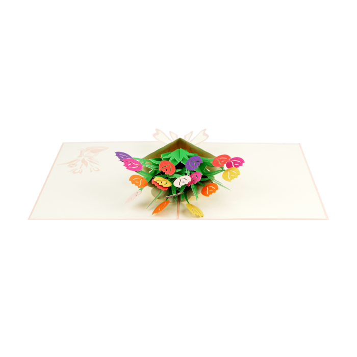 Tulips Bunch Pop Up Card - Image 4