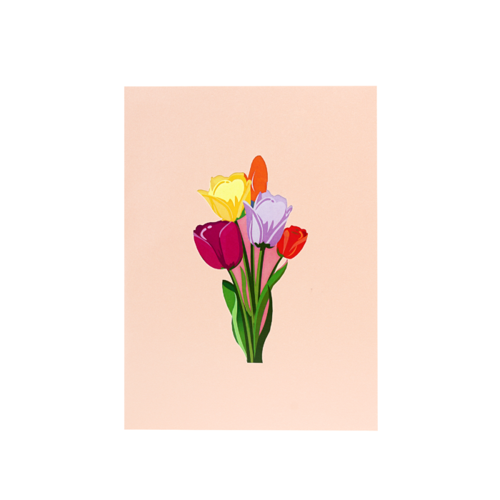 Tulips Bunch Pop Up Card - Image 3
