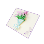 Pink Lily Bunch Pop Up Card - Image 5