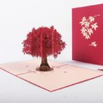 Red Maple Tree Pop Up Card