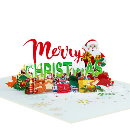 Merry Christmas Pop Up Card