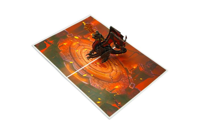 red-fire-breathing dragon pop-up-card-02