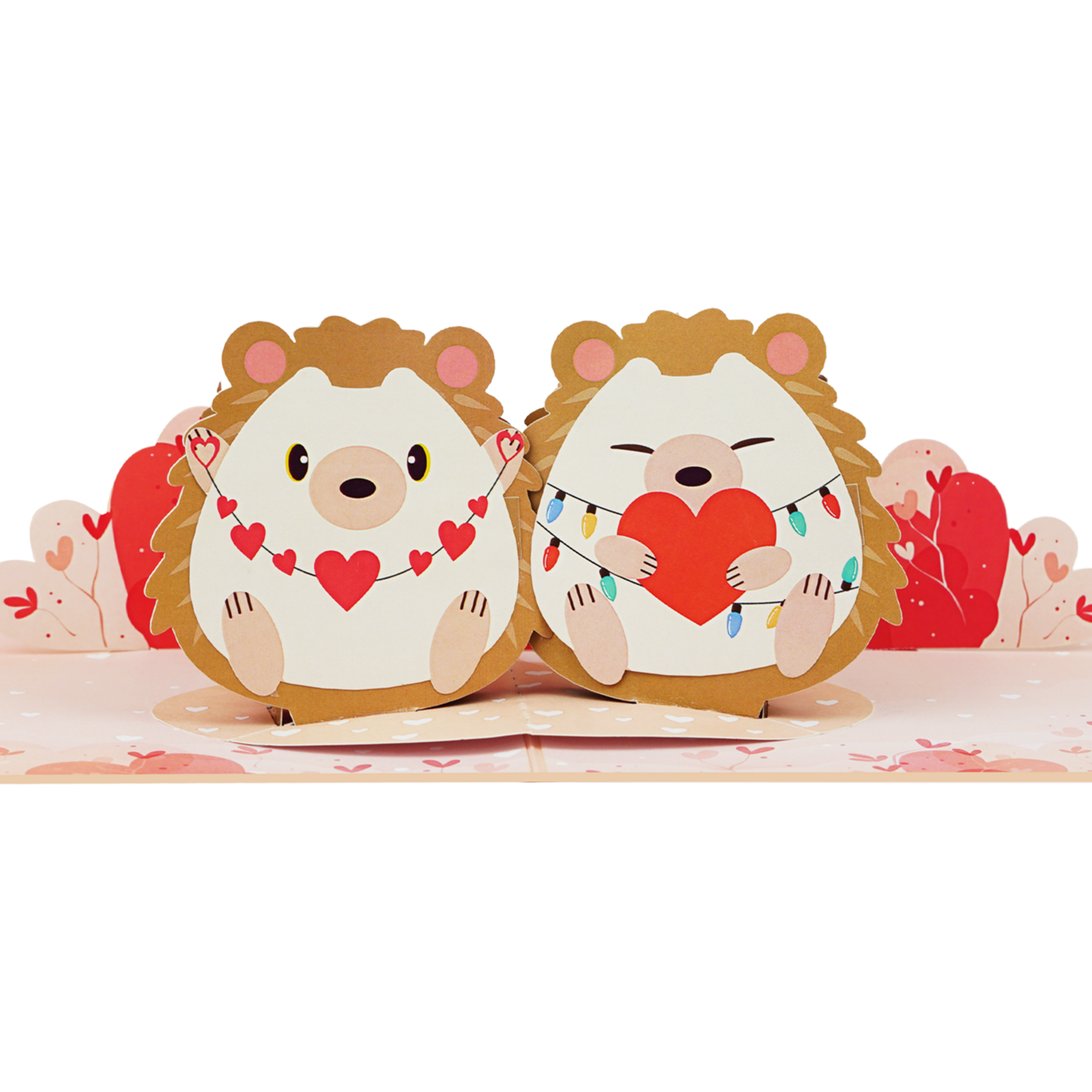 Couple Of Hedgehog Pop up Card Kiricard couple-of-hedgehog-pop-up-card-kiricard
