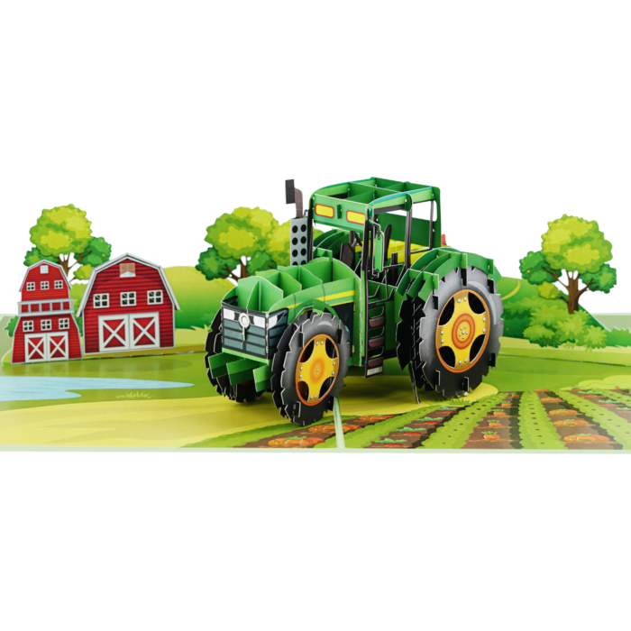 Farm Tractor Pop-up Card - Image 1