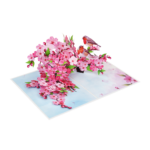 Cherry Blossom Branch with Robins Pop-Up Card - Image 5