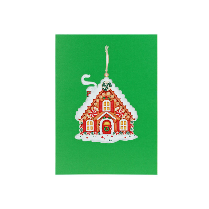 Gingerbread House and Santa Pop-Up Card - Image 3