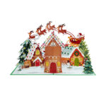 Gingerbread House and Santa Pop-Up Card - Image 6