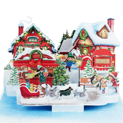 Gingerbread Town Pop-Up Card