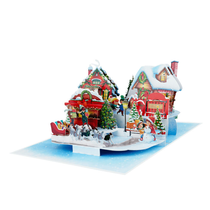 Gingerbread Town Pop-Up Card - Image 4