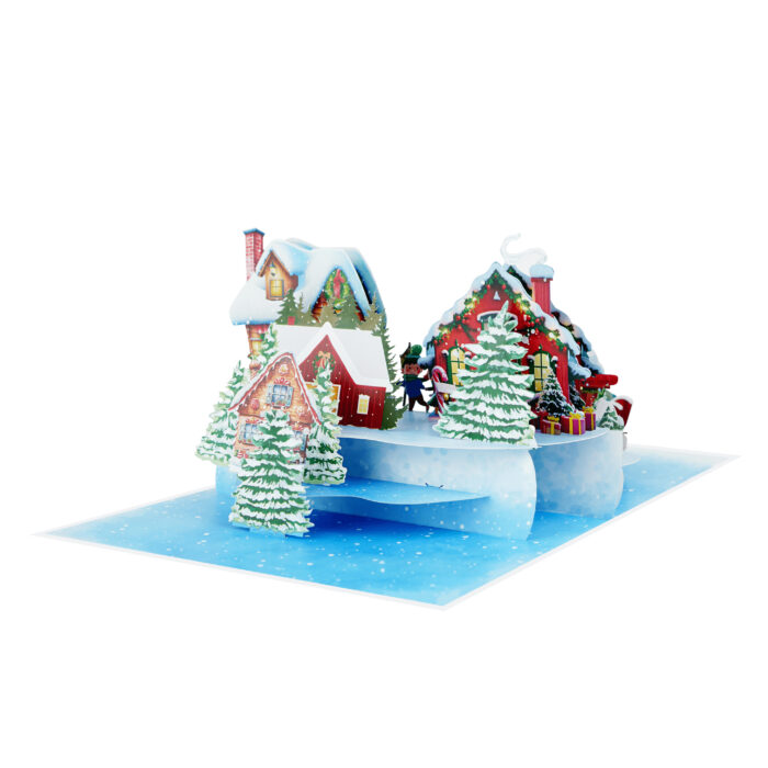 Gingerbread Town Pop-Up Card - Image 5