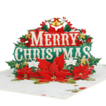 Merry Christmas Vintage Pop-Up Card