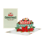 Merry Christmas Vintage Pop-Up Card - Image 2