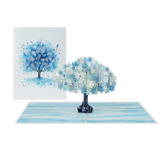 Snowflake Tree Pop-Up Card - Image 2