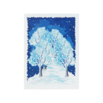 Snowflake Tree Street Pop-Up Card - Image 3