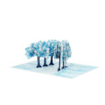 Snowflake Tree Street Pop-Up Card - Image 5