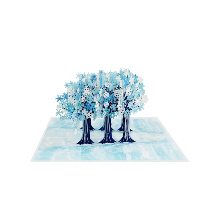 Snowflake Tree Street Pop-Up Card - Image 6