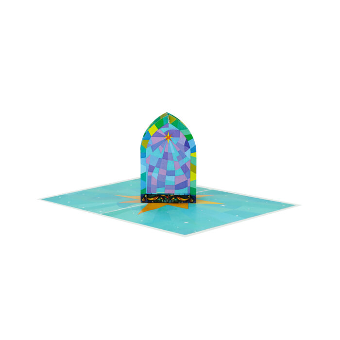 Stained Glass Nativity Pop-Up Card - Image 7