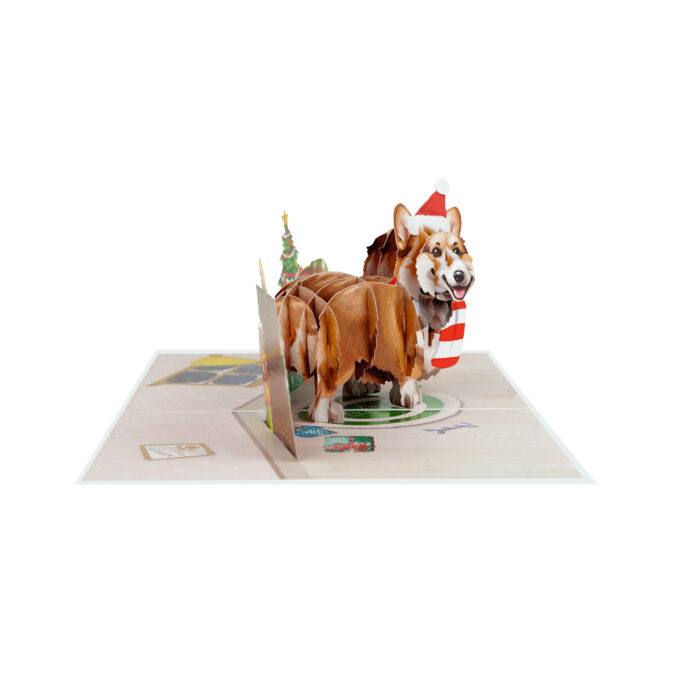 Xmas Corgi Pop-Up Card - Image 5
