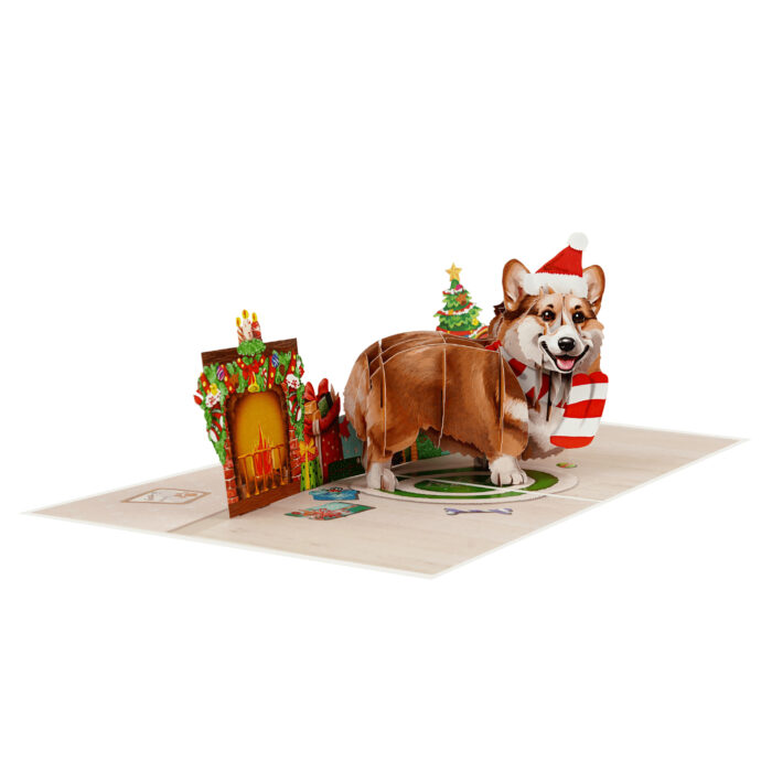 Xmas Corgi Pop-Up Card - Image 7