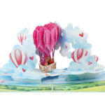 Love Hot Air Balloon Pop-Up Card