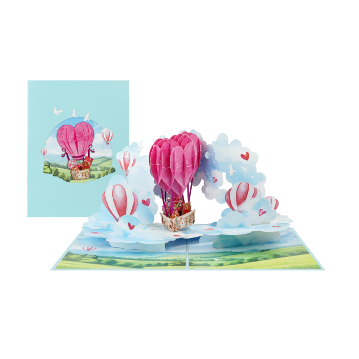 Love Hot Air Balloon Pop-Up Card - Image 2