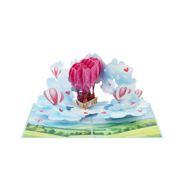 Love Hot Air Balloon Pop-Up Card - Image 7