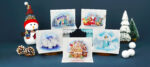 Merry Christmas Pop-up Card (blue set)