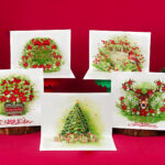 Merry Christmas Pop-up Card (green set)