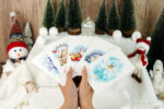 Merry Christmas Pop-up Card (blue set) - Image 2
