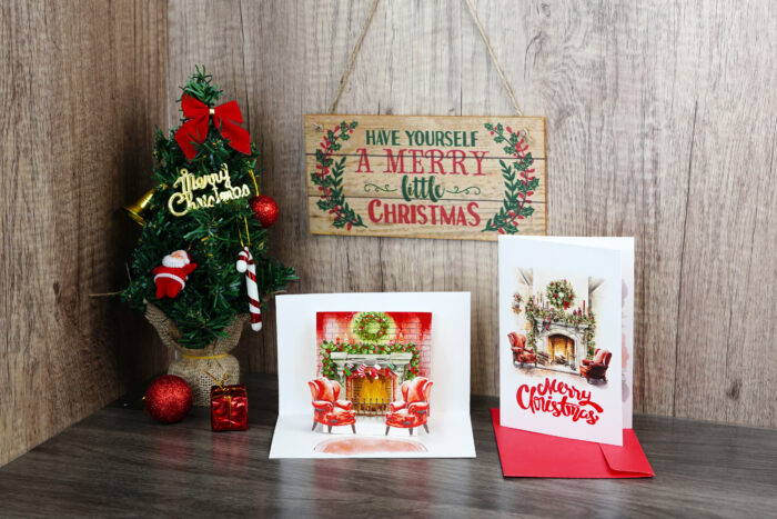 Merry Christmas Pop-up (red set) - Image 5