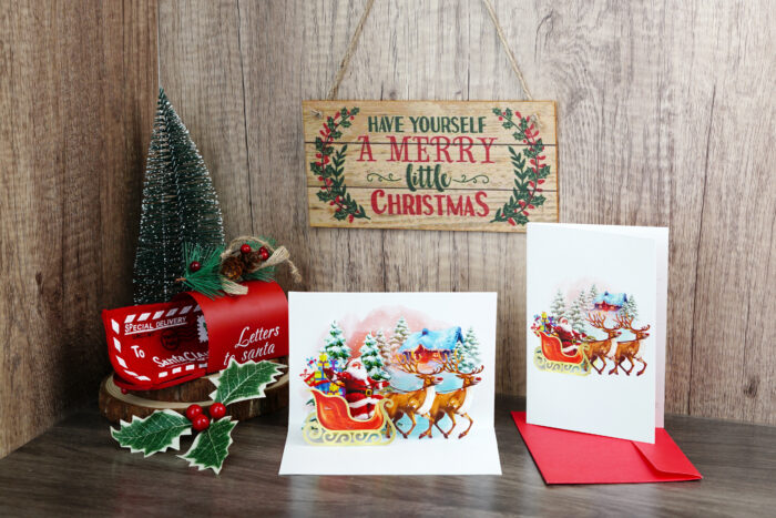 Merry Christmas Pop-up (red set) - Image 6