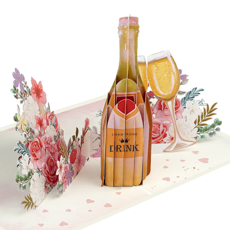 Cheers To Love Pop-Up Card