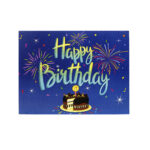 Musical Birthday Pop-Up Card – Dark Blue - Image 3