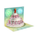 Musical Birthday Pop-Up Card –  Green - Image 5