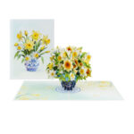 Blooming Daffodil Bouquet Pop-Up Card - Image 2