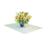 Blooming Daffodil Bouquet Pop-Up Card - Image 7