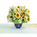 Blooming Daffodil Bouquet Pop-Up Card