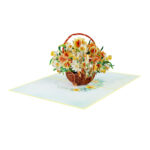 Daffodils Basket Pop-up Card - Image 4
