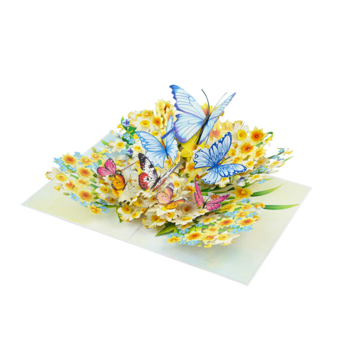 Daffodil and Butterfly Pop-Up Card - Image 4