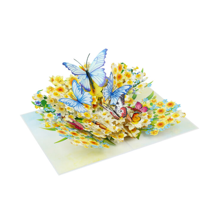 Daffodil and Butterfly Pop-Up Card - Image 5
