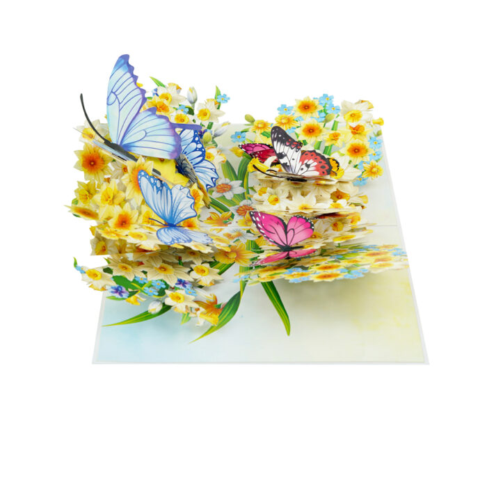 Daffodil and Butterfly Pop-Up Card - Image 6