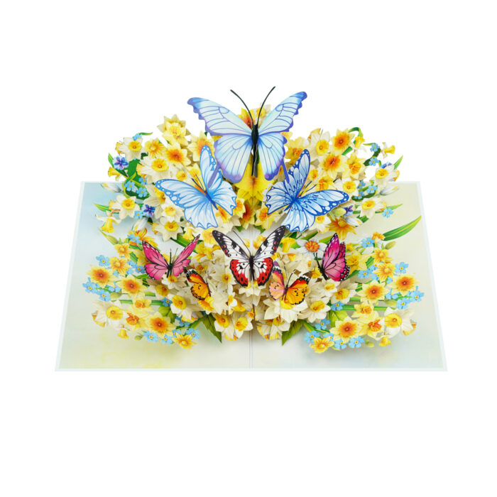 Daffodil and Butterfly Pop-Up Card - Image 7