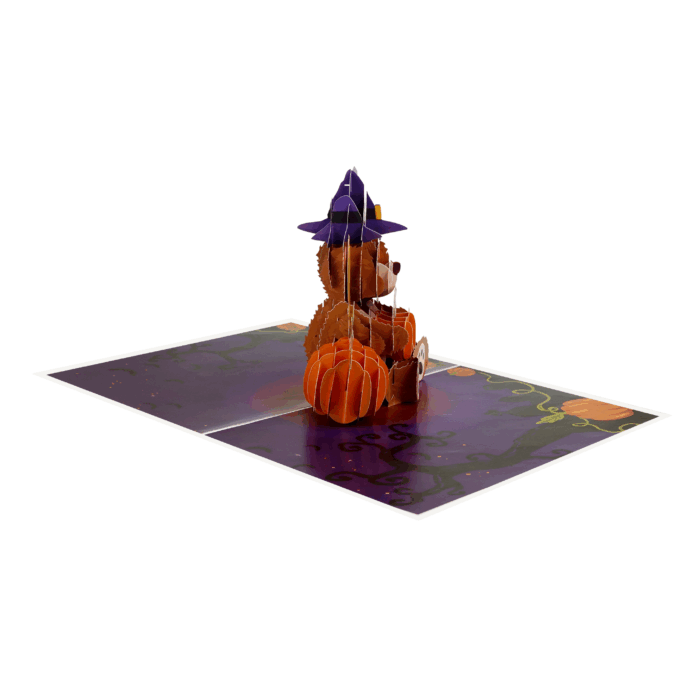 Pumpkin Bear Pop-Up Card - Image 6